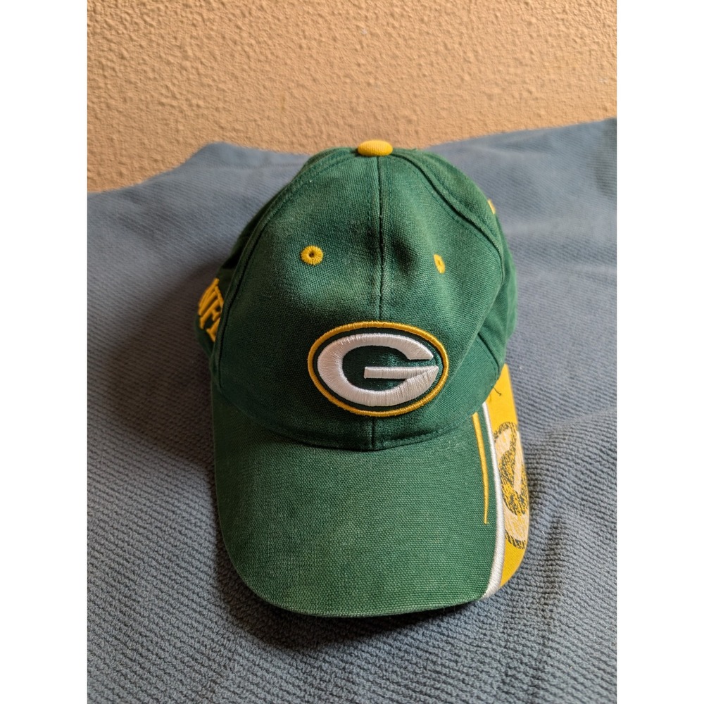 Green Bay‎ Packers NFL Baseball Cap Adult Green Yellow Embroidered Logo